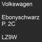 Preview: Volkswagen, Ebonyschwarz P. 2C, LZ9W.